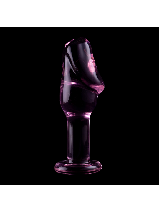 NEBULA SERIES BY IBIZA - MODEL 6 ANAL PLUG BOROSILICATE GLASS PINK 12.