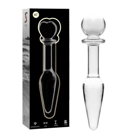 NEBULA SERIES BY IBIZA - MODELO 7 ANAL PLUG VIDRO BOROSILICADO TRANSPA