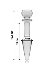 NEBULA SERIES BY IBIZA - PLUG ANAL MODÈLE 7 VERRE BOROSILICATE CLAIR 1