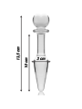 NEBULA SERIES BY IBIZA - MODELO 7 ANAL PLUG VIDRO BOROSILICADO TRANSPA