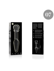 NEBULA SERIES BY IBIZA - MODEL 7 ANAL PLUG BOROSILICATE GLASS CLEAR 13