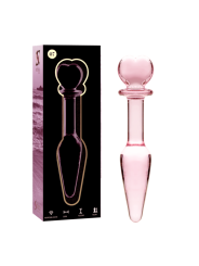 NEBULA SERIES BY IBIZA - MODELO 7 PLUG CRISTAL ROSA 13.5 CM -O- 3 CM