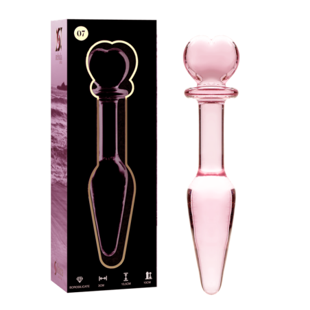 NEBULA SERIES BY IBIZA - PLUG ANAL MODÈLE 7 VERRE BOROSILICATE ROSE 13