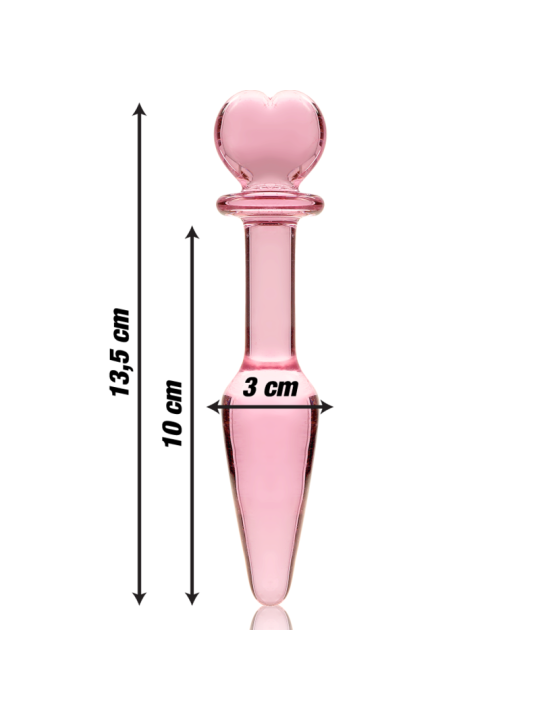NEBULA SERIES BY IBIZA - PLUG ANAL MODÈLE 7 VERRE BOROSILICATE ROSE 13