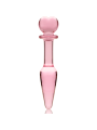NEBULA SERIES BY IBIZA - MODELO 7 PLUG CRISTAL ROSA 13.5 CM -O- 3 CM