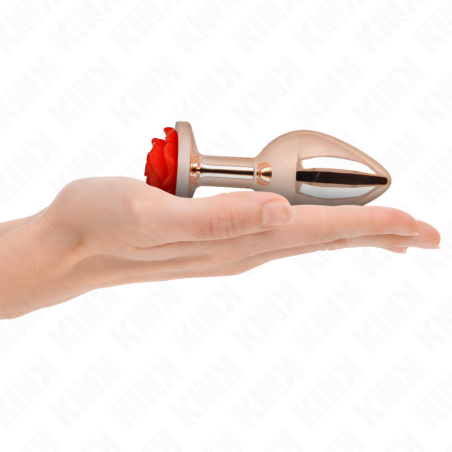 KINK - ROOD ROZE GOUD ANAAL PLUG L