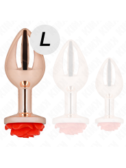 KINK - ROOD ROZE GOUD ANAAL PLUG L