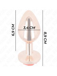 KINK - ROOD ROZE GOUD ANAAL PLUG M