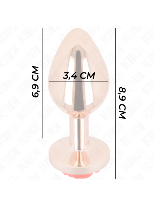 KINK - ROOD ROZE GOUD ANAAL PLUG M
