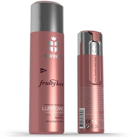SWEDE - FRUITY LOVE GLIJMIDDEL AARDBEIEN MET CHAMPAGNE 100 ML
