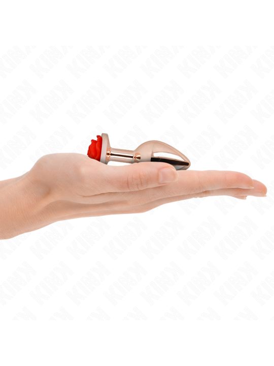 KINK - ROOD ROZE GOUD ANAAL PLUG S