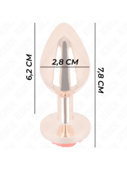 KINK - PLUG ANAL ORO ROSADO ROSA ROJA S