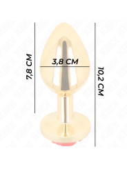 KINK - PLUG ANAL OR ROSE ROUGE TAILLE L