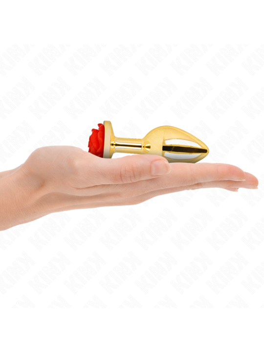 KINK - PLUG ANAL GOLD ROSE ROT GRÖSSE M