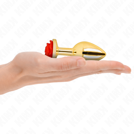 KINK - ROOD ROZE GOUD ANAAL PLUG MAAT M