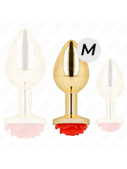 KINK - ROOD ROZE GOUD ANAAL PLUG MAAT M