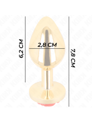 KINK - PLUG ANAL OR ROSE ROUGE TAILLE S