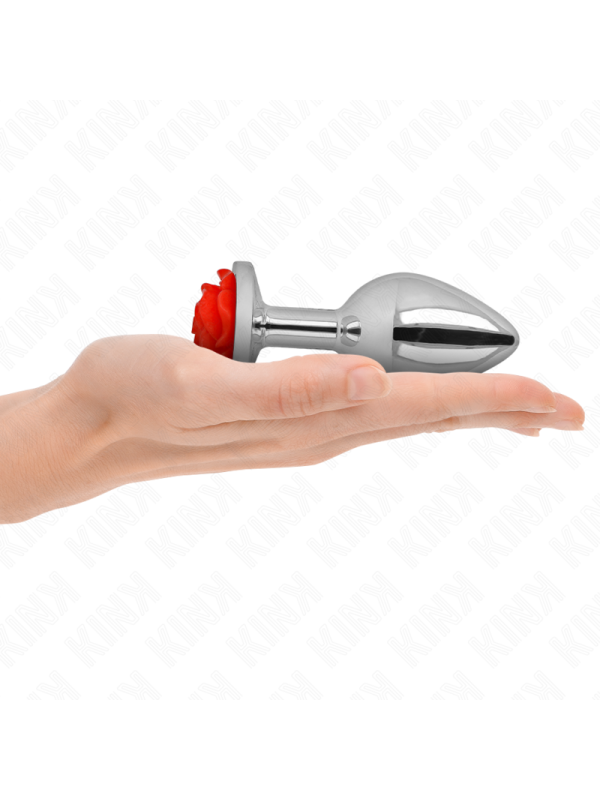 KINK - PLUG ANAL ROSE ROUGE TAILLE L