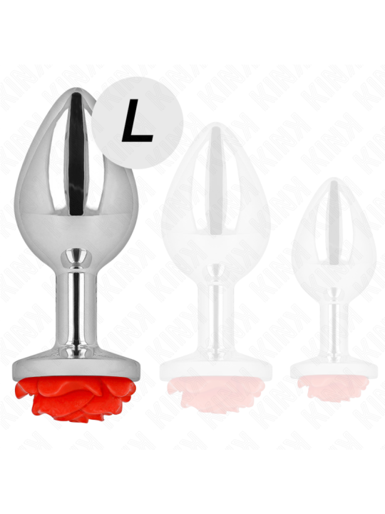 KINK - PLUG ANAL ROSE ROUGE TAILLE L