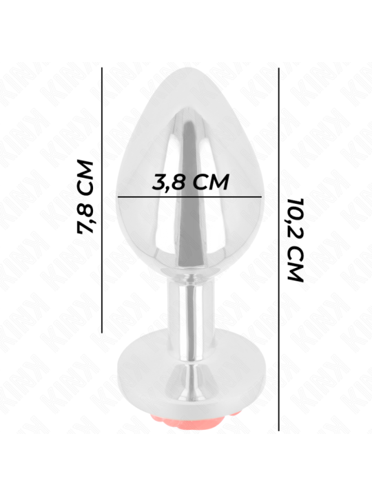 KINK - PLUG ANAL ROSE ROUGE TAILLE L