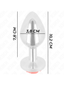 KINK - PLUG ANAL ROSA VERMELHO TAMANHO L