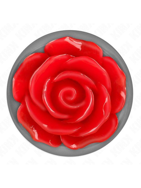 KINK - PLUG ANAL ROSA VERMELHO TAMANHO L