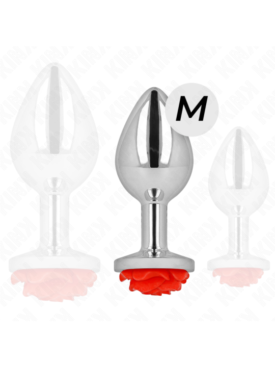 KINK - RODE ROZEN ANALE PLUG MAAT M