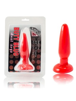 BAILE - PLUG ANAL PEQUEÑO ROJO 15 CM