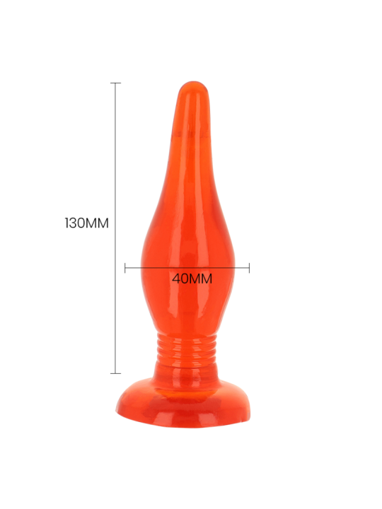 BAILE - RED SOFT TOUCH ANAL PLUG 14.2 CM