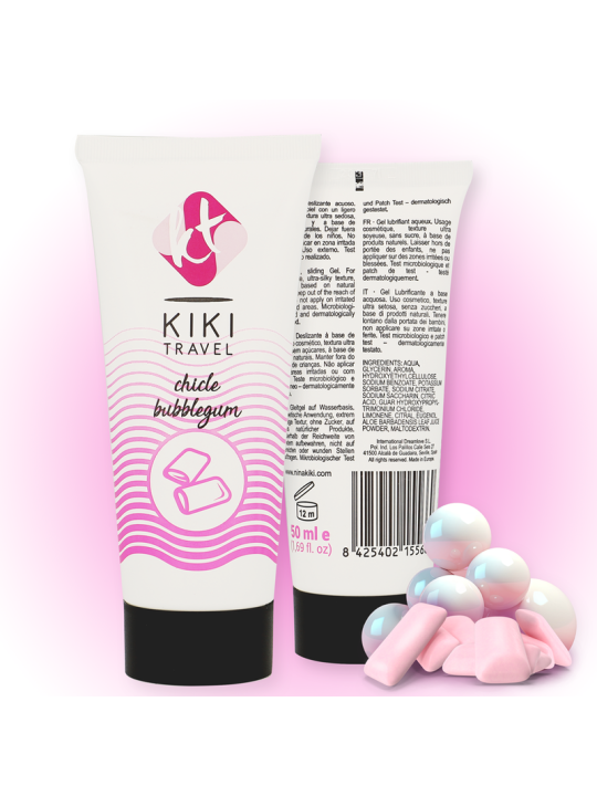 KIKÍ TRAVEL - LUBRICANTE SABOR A CHICLE 50 ML