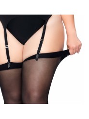LEG AVENUE - SCHWARZE STRUMPFHOSE PLUS