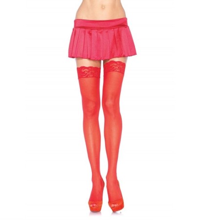 LEG AVENUE - RODE PANTY MET KANTEN TOP