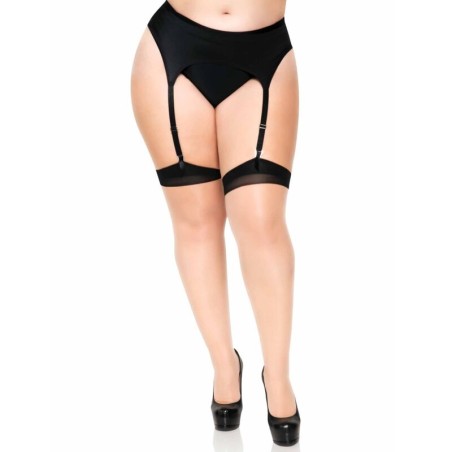 LEG AVENUE - NUDE KOUSEN MET CUBAANSE HAK EN ACHTERNAAD PLUS