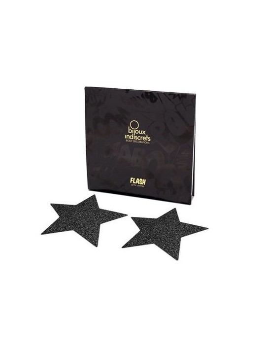 BIJOUX INDISCRETS - FLASH TEPELBEKLEDING ZWARTE STER