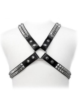 LEATHER BODY - PYRAMID STUD HARNESS