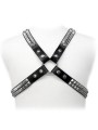 LEATHER BODY - PYRAMID STUD HARNESS