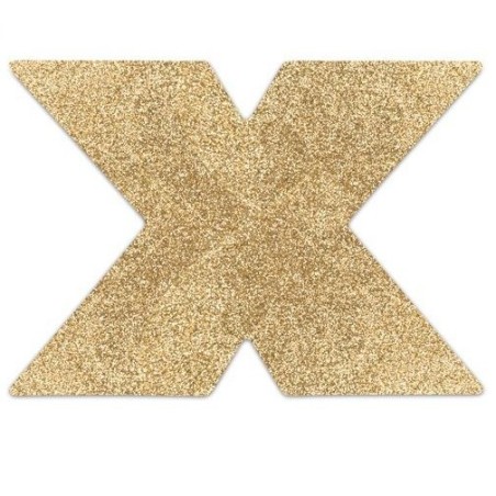 BIJOUX INDISCRETS - FLASH CROSS GOLD NIPPLE COVERS