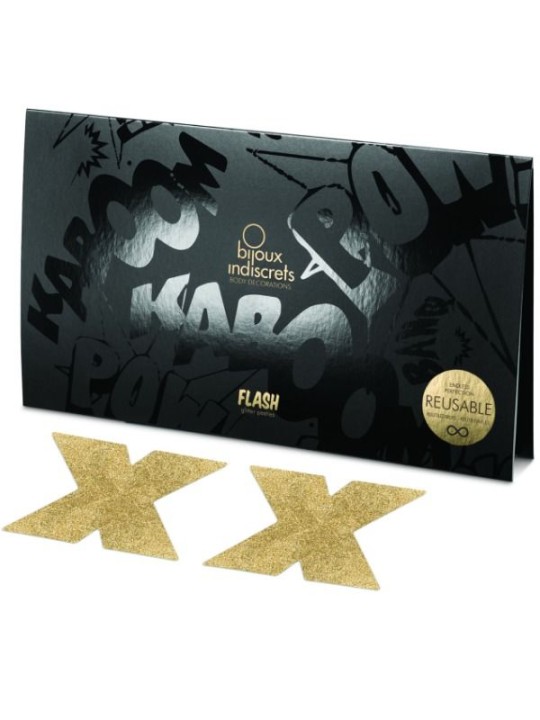 BIJOUX INDISCRETS - FLASH CROSS GOLD NIPPELABDECKUNGEN