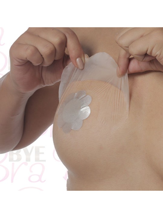 BYE-BRA - BORSTVERGROTER + ZIJDEN TEPELBEDEKKERS F/H CUP