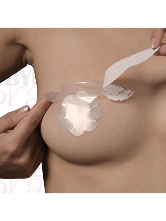 BYE-BRA - BORSTVERGROTER + ZIJDEN TEPELBEDEKKERS F/H CUP