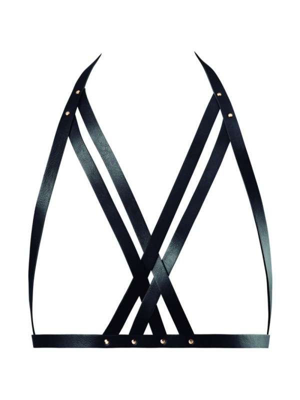 BIJOUX INDISCRETS - MAZE HALFTER-BH-GESCHIRR SCHWARZ