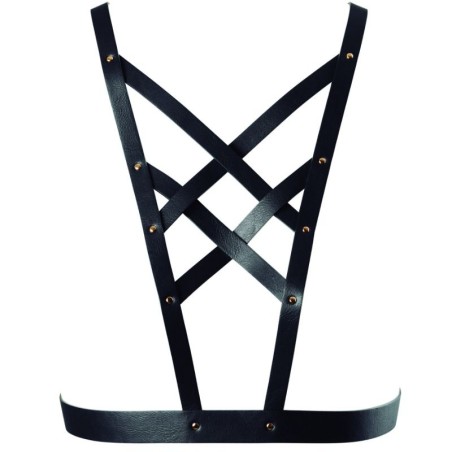 BIJOUX INDISCRETS - COLEIRA MAZE CROSSOVER COM DECOTE PRETO