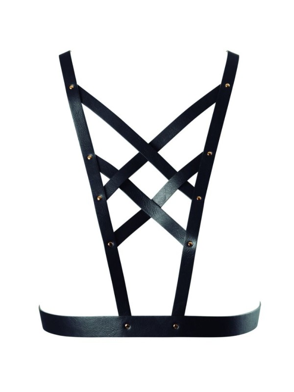 BIJOUX INDISCRETS - MAZE CROSSOVER HARNESS MIT SCHWARZEM HALSBAND