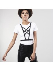 BIJOUX INDISCRETS - COLEIRA MAZE CROSSOVER COM DECOTE PRETO