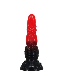 POWER MONSTERS - GODEMICHÉ FANTAISIE DRAGON DE FEU AVEC VENTOUSE 24,5 