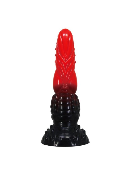 POWER MONSTERS - GODEMICHÉ FANTAISIE DRAGON DE FEU AVEC VENTOUSE 24,5 