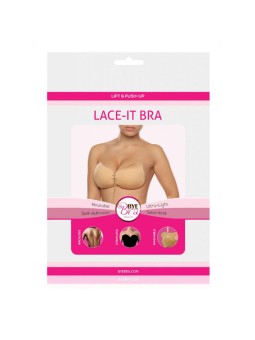 BYE-BRA - LACE-IT APRIMORAMENTO PUSH-UP PRETO COPO D