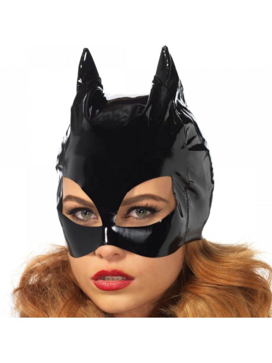 LEG AVENUE - CATWOMAN MASKER ZWART VINYL