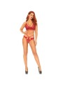 LEG AVENUE - ENSEMBLE 2 PIÈCES BRALETTE ET STRING DENTELLE M/L