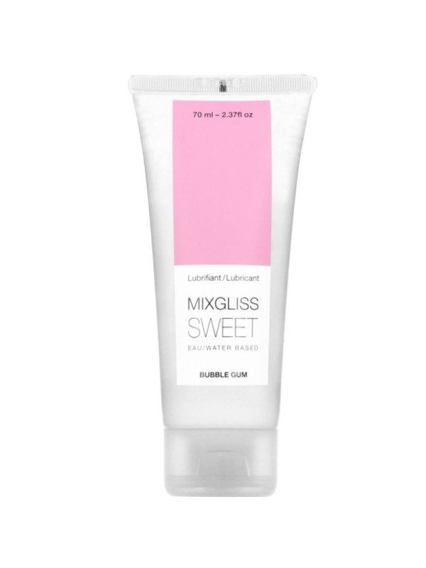MIXGLISS - LUBRICANTE BASE AGUA SABOR A CHICLE 70 ML